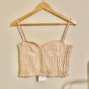 Zara Gingham Spring Crop Bustier